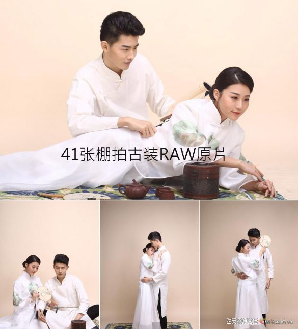 摄影RAW原图下载-41张棚拍古装人像RAW原片下载