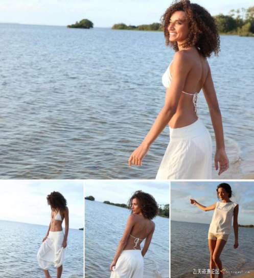 摄影RAW原图下载-海边沙滩美女RAW格式原片72P