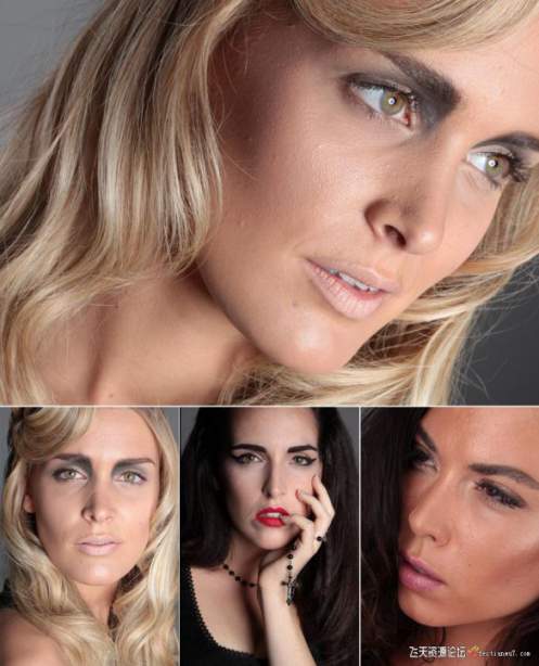 摄影RAW原图下载-精选欧美模特脸部练习文件21P