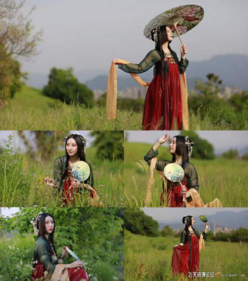 摄影RAW原图下载-外拍古装妹子raw原图13P