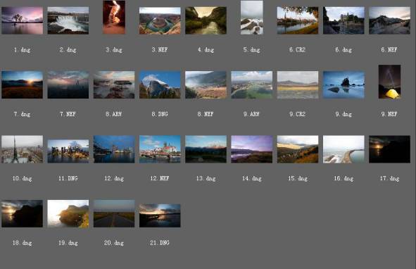 摄影RAW原图下载-31张风光大片RAW练习素材