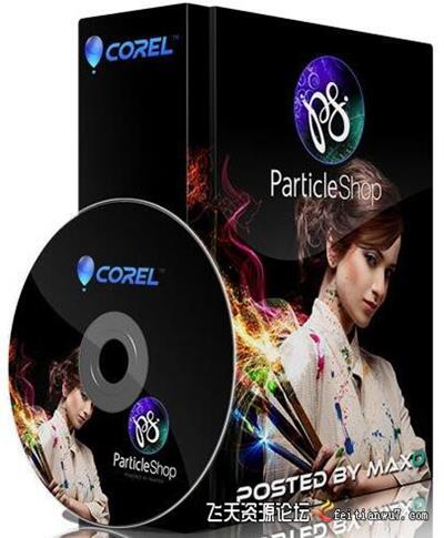 ps插件PS炫酷粒子笔刷滤镜插件 Corel ParticleShop1.5.108+笔刷包 win系统-ps滤镜插件