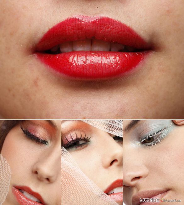 摄影RAW原图下载-欧美面部局部人像精修练习未修原片52P