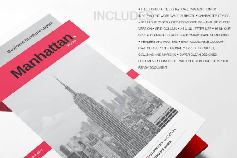 indesign 曲线-indesign排版模板高端大气的商务质感极强的房地产曼哈顿CB