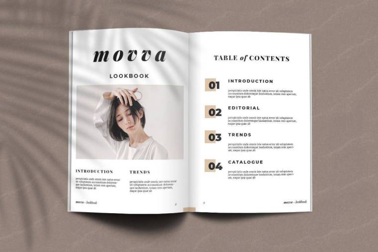 indesign换图片-indesign排版模板时尚高端简约产品目录时尚杂志品牌手册房地