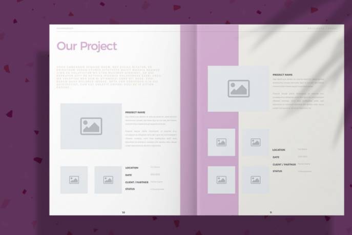 indesign导出书籍-indesign排版模板紫色系薰衣草杂志册