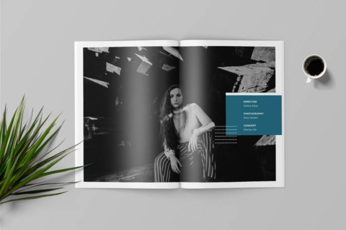 实例 indesign-indesign排版模板时尚高端专业的高品质品牌杂志