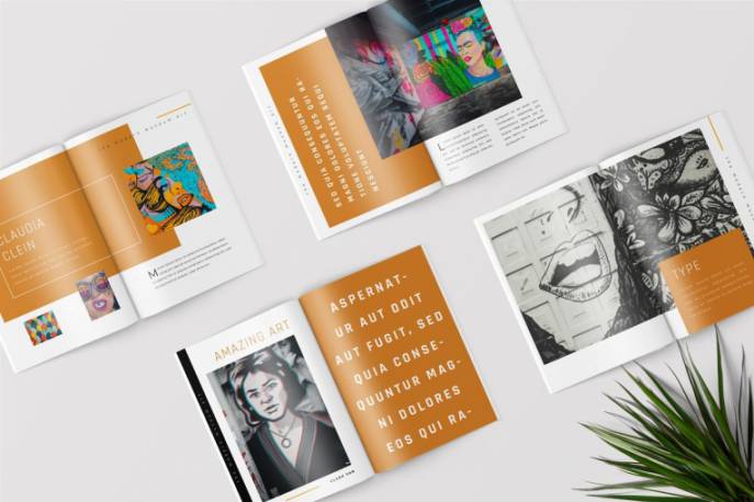 使用indesign-indesign排版模板高品质的25个打印页面波普艺术杂志画