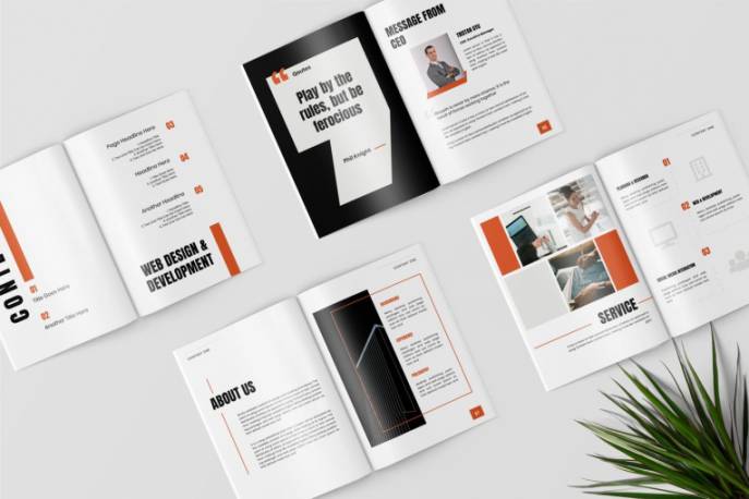 indesign背景-indesign排版模板时尚高端专业的高品质商业商务投资计划书品