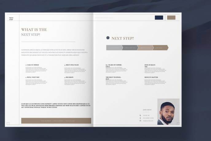 indesign 8-indesign排版模板高端的商业提案业务手册杂志设计