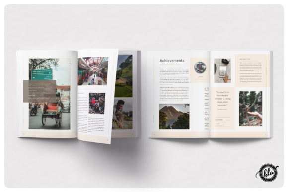 indesign怎么排版-indesign排版模板冒险旅行杂志画册设计板