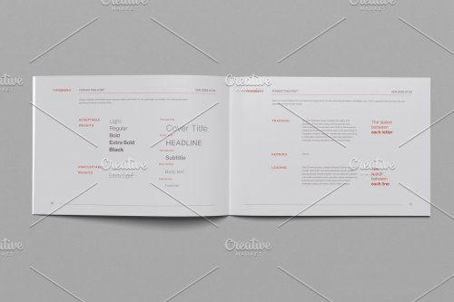 indesign文字-indesign排版模板企业品牌手册公司简介画册设计