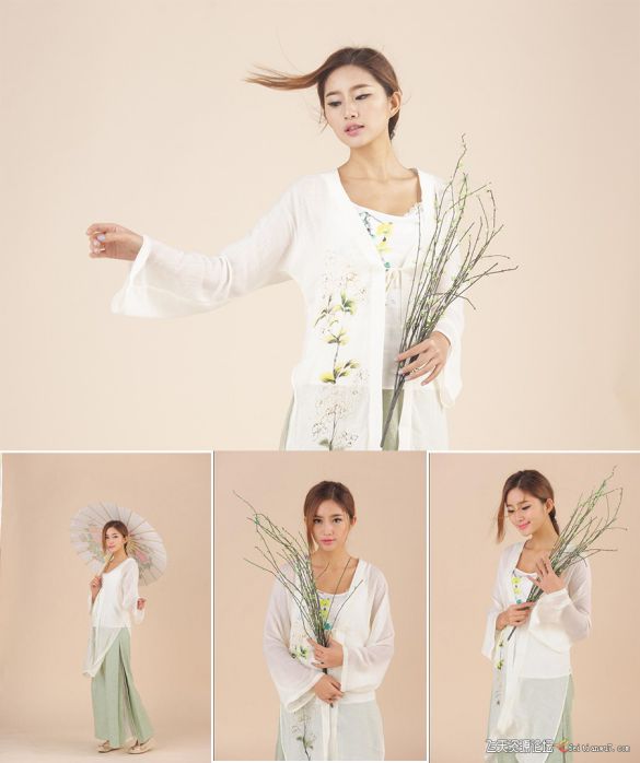 摄影RAW原图下载-11张工笔画古装美女人像RAW原片下载(NEF格式)