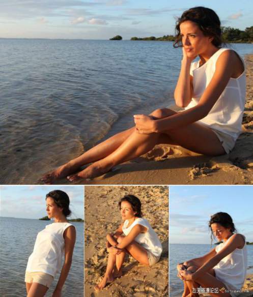 摄影RAW原图下载-精选欧美名模沙滩美女RAW原片62P