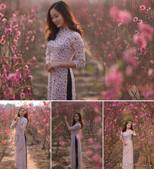摄影RAW原图下载-桃花旗袍美女摄影未修RAW原片8张