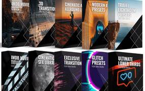 3000种音效PR预设视频素材LUTS调色预设合集包PLATINUM BUNDLE: COMPLETE ALL IN 1 - 3000+