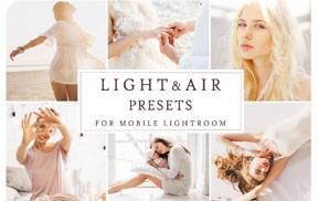 lr预设明亮自然光效人像Lightroom预设+手机lr预设 Mobile LIGHTAIR PRESETS