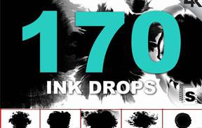 170组中国风水墨滴落晕开扩散效果动画4K分辨率视频素材