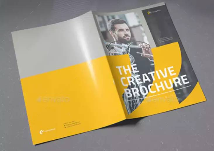 indesign表格教程-indesign排版模板20页A4尺寸的企业品牌创意册设计模