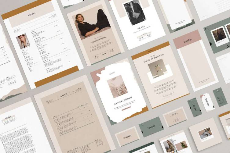 indesign字符-indesign排版模板优雅时尚高端多用途的高品质册画册房地