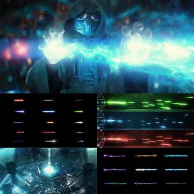 115组科幻冲击能量波魔法武器开枪火焰光线特效合成4K视频素材