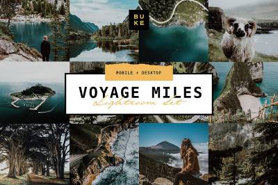 lr预设莫灰色大气深沉户外旅行摄影LR预设 BukeShop Voyage Miles Lightroom Presets
