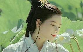 摄影RAW原图下载-古风汉服荷花美女RAW15P，调色修图练习素材