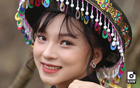 摄影RAW原图下载-漂亮的少数民族少女RAW10P 修图调色练习