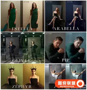 The Portrait Masters肖像大师-Felix Kunze的肖像收藏Photoshop动作和教程
