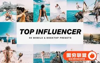 顶级网红LR预设+旅拍视频剪辑LUT预设 50 Top Influencer Lightroom+LUT