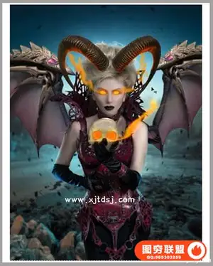 Sucubus – 美丽的幻想艺术高级Photoshop操作附带素材