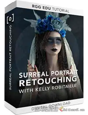[人像]RGGEDU-摄影师 Kelly Robitaille 黑暗超现实美女肖像创作教程-中文字幕