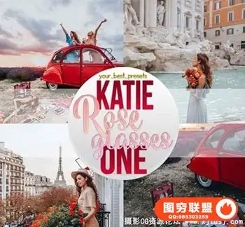 Ins摄影博主 Rose Glasses Presets 电脑/手机版Lightroom预设