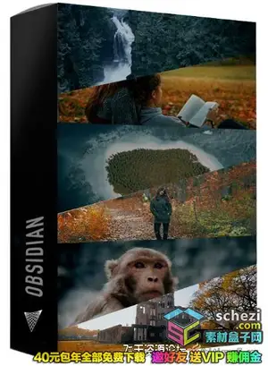 [LUTs预设]电影工业级别滤镜黑曜石LUTs预设-30个专业和电影视频滤镜