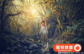 photoshop外景时尚调色视频教程-Fantasy Forest