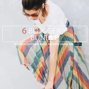 [日系|网红-lr预设]INS人像摄影网红6款最流行的色调Lightroom预设 UnlimitedPresets Blogger Bundle Lightroom Presets