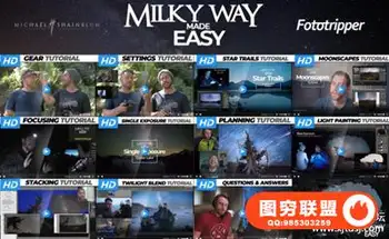 Michael Shainblum-银河系摄影一点通和后期修饰附带RAW素材