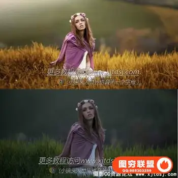 PS摄影后期唯美人物修饰调色教程无素材