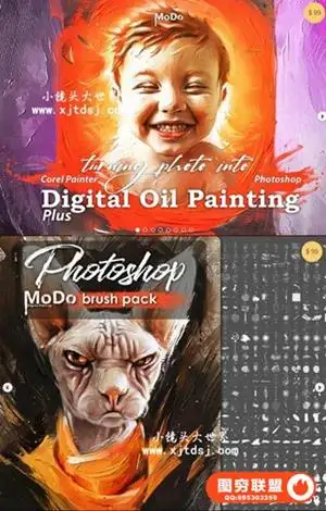 Modo数字油画视频课程PLUS附带笔刷