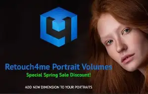 Retouch4me Portrait Volumes人脸轮廓加强 自动中性灰光影调节WIN