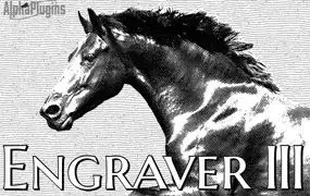 AlphaPlugins Engraver III照片转雕刻效果滤镜