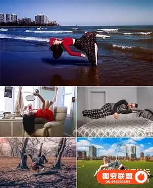 悬浮术-摄影大师悬浮摄影摆姿布光及后期合成教程