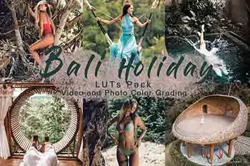 巴厘岛旅拍视频剪辑调色LUT预设 BALI HOLIDAY-LUTs Pack