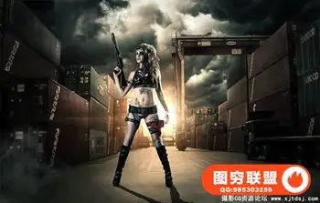 photoshop场景灯光合成视频教程