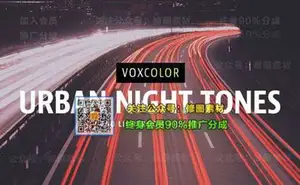 [风光预设-lr预设]夜间城市风光旅拍摄影Lightroom预设