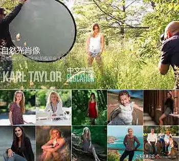 [人像]卡尔泰勒Karl Taylor自然光肖像摄影+后期19课合集-中文字幕