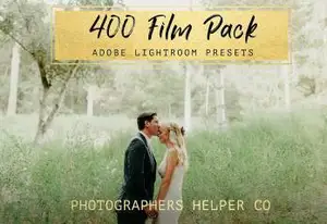 [婚礼预设-lr预设]用于婚礼和肖像的400胶卷色调Lightroom预设400 Film LR Preset Pack