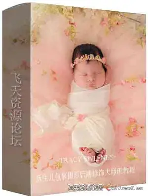 [新生儿童]​摄影师Tracy Sweeney新生儿包装裹布摄影后期修饰大师班教程-中文字幕