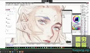 念萦墨葵古风人物绘画视频教程 26GB