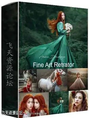 [人像]Amina Donskaya-文艺复兴梦幻油画美术摄影前期及后期教程-中文字幕